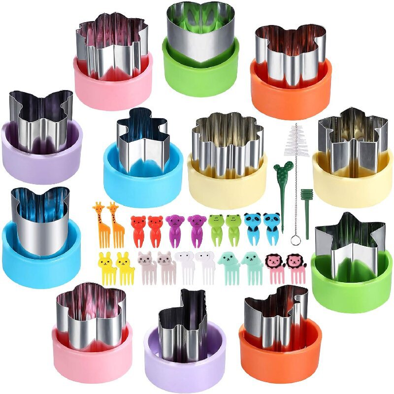 Kids Outdoor Kitchen Accessories - Edelstahl Gemüseschneider Formen Set für Kinder