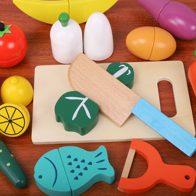 Holz-Spielset zum Schneiden vo – Kids Outdoor Kitchen Accessories Bewertung und Preis