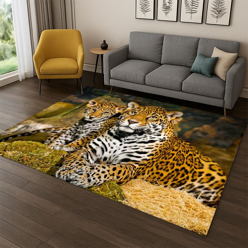 Leoparden-Geparden-Tier-Teppic – Kids Outdoor Area Bewertung und Preis